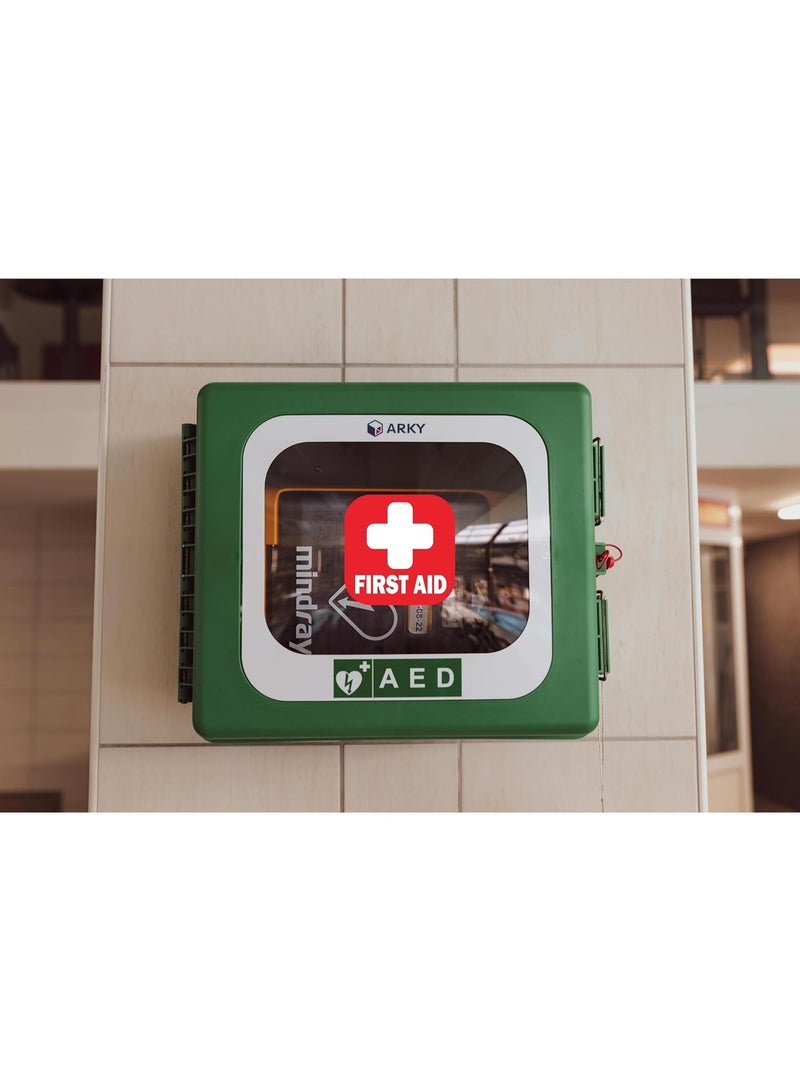 Sticky Expressions First Aid Label Sticker Set - Durable and Waterproof with Strong Adhesive for Use on First Aid Boxes and Emergency Kits (4 Pieces) - Image 2